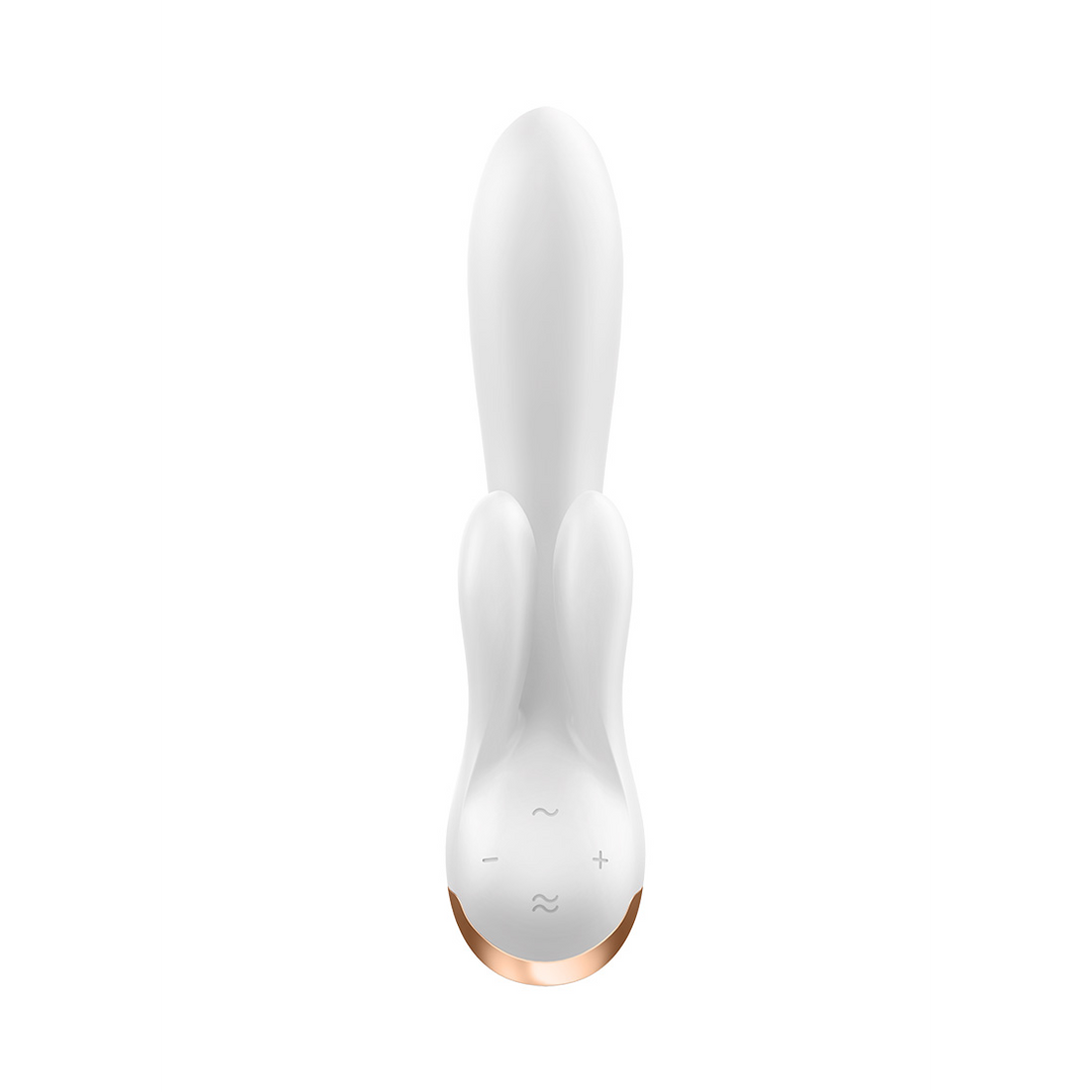 Dubbele Flex – Rabbit Vibrator – Wit