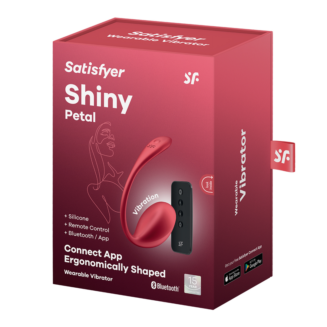 Shiny Petal Connect App – Draagbare Koppel Vibrator – Rood