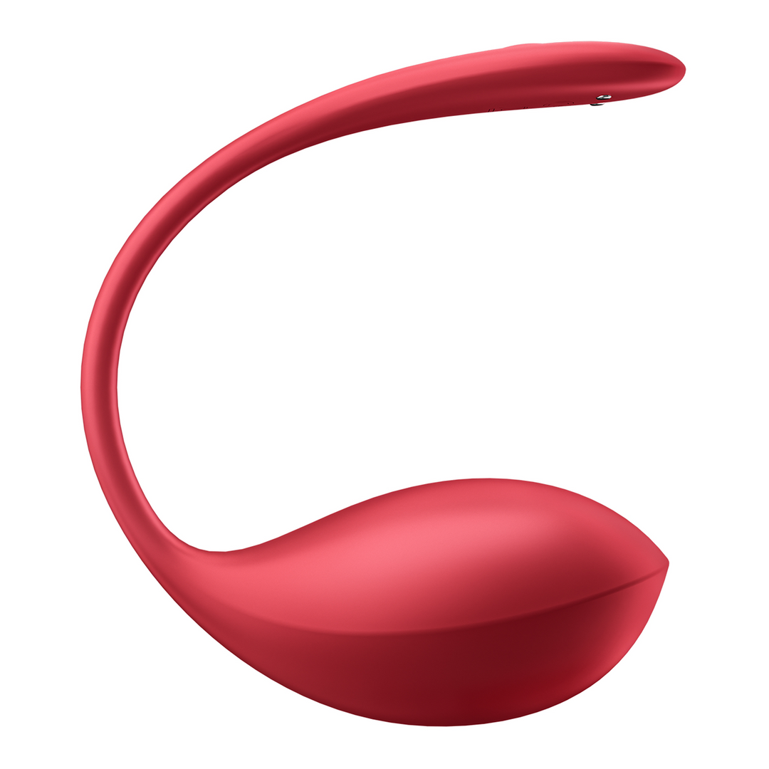 Shiny Petal Connect App - Vibrador para Parejas Wearable - Rojo