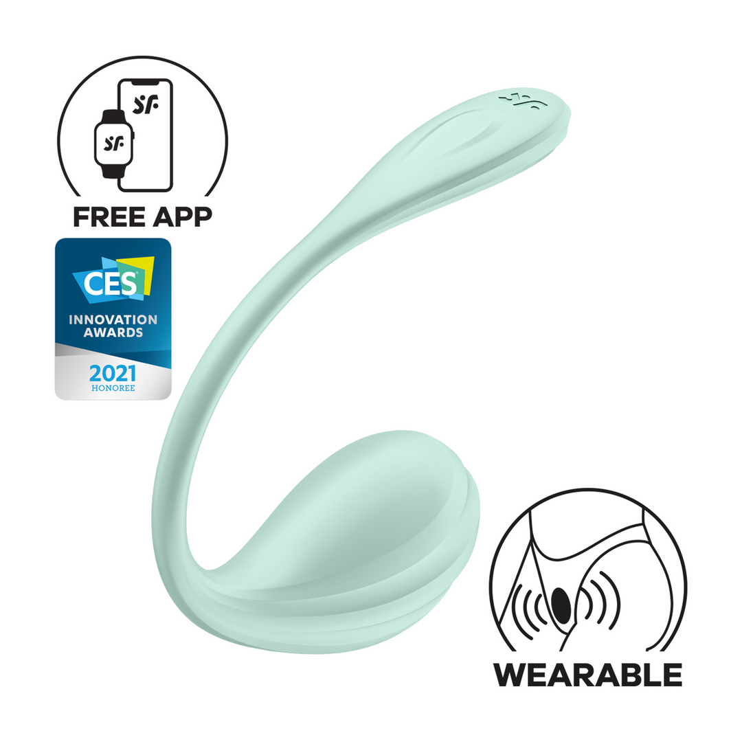 Smooth Petal Connect App – Draagbare Paar Vibrator – Mint