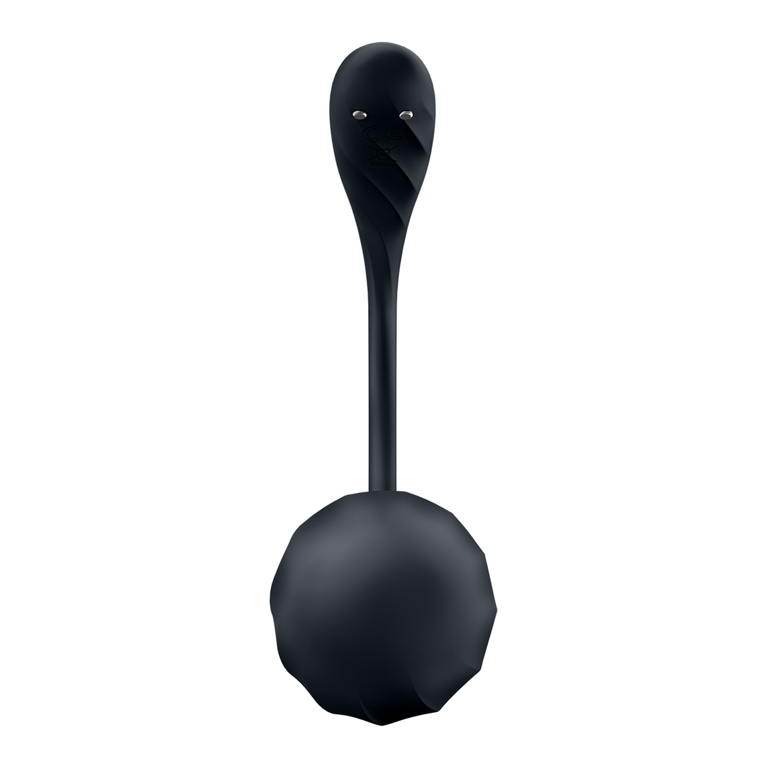 Ribbed Petal Connect App – Draagbare Koppel Vibrator – Zwart