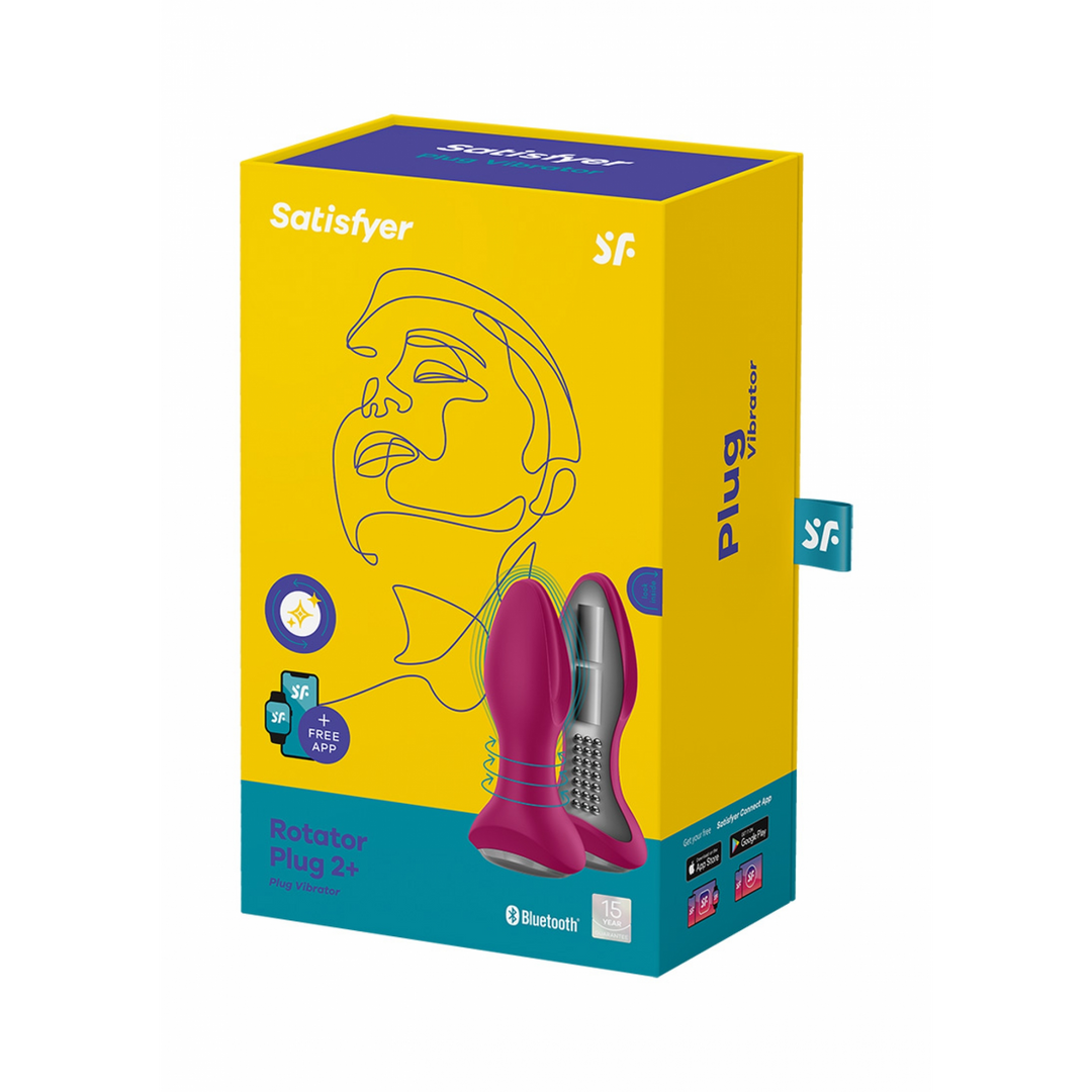 Rotar Plug 2Plus – Vibrerende Butt Plug met App – Fuchsia