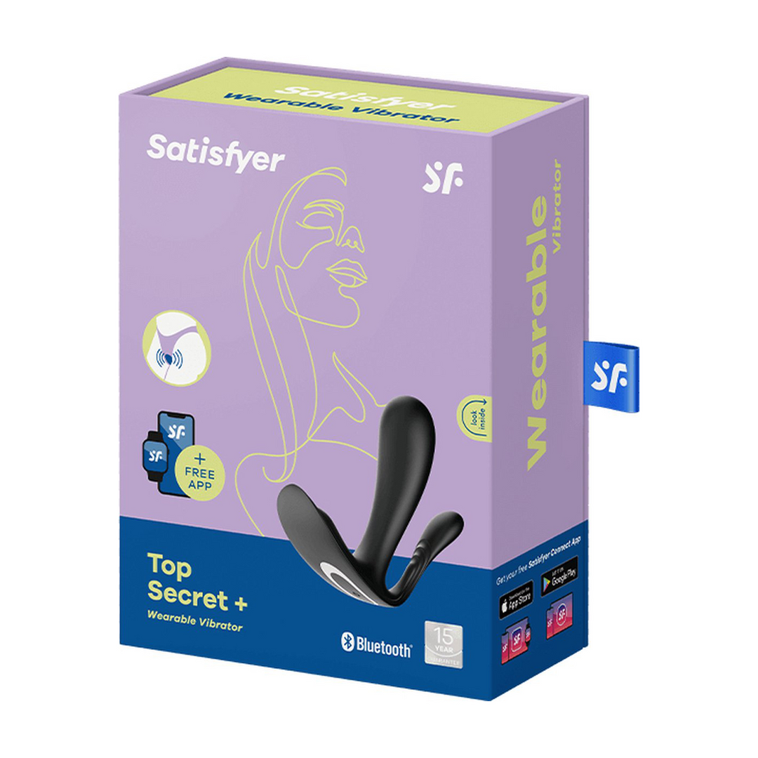 Top Secret Plus – Draagbare Panties Vibrator – Zwart