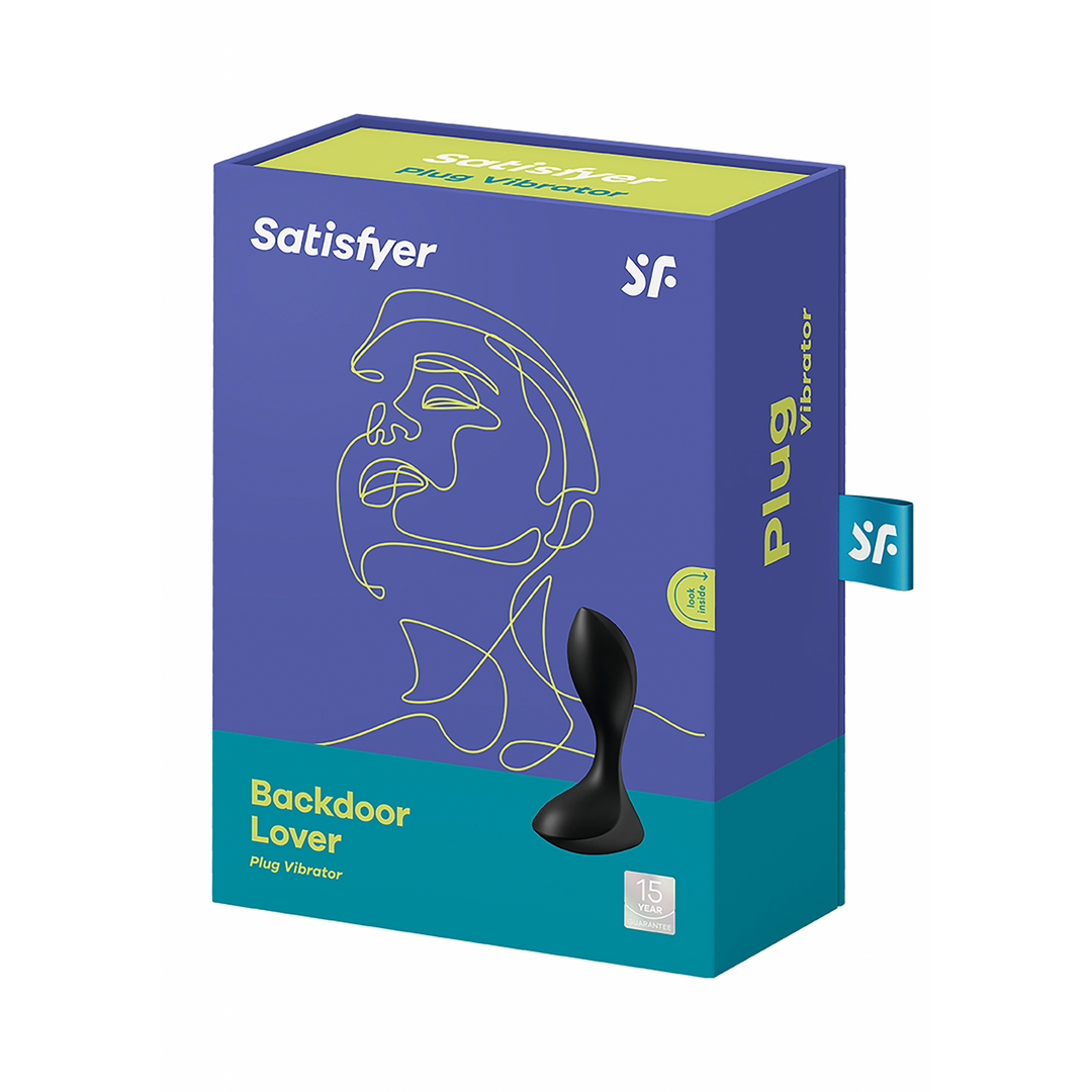 Backdoor Lover – Butt Plug Vibrator – Zwart