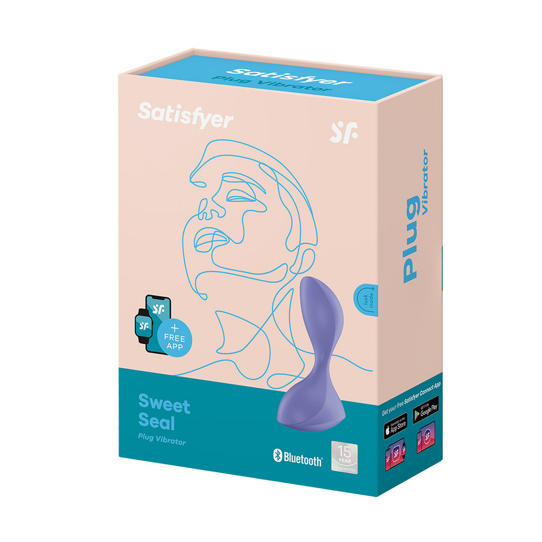 Sweet Seal – Vibrerende Butt Plug – Lila