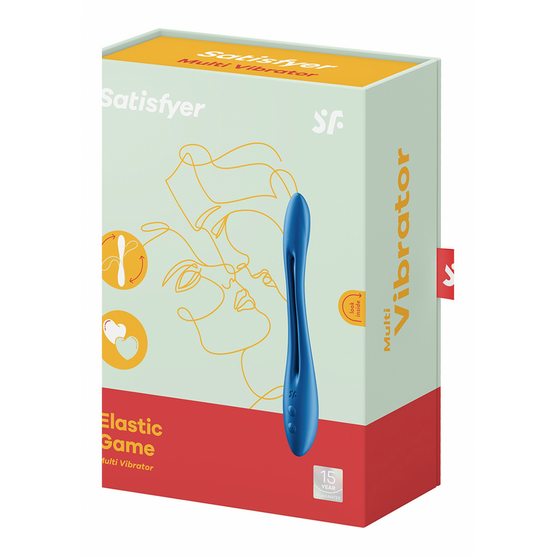 Elastic Game – Buigbare Multifunctionele Massager – Donkerblauw