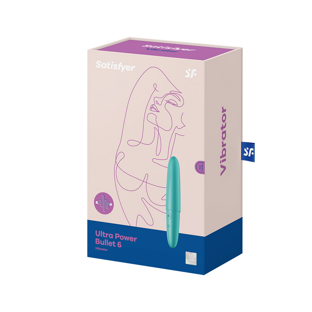 Ultra Power Bullet 6 – Vibrerende Bullet – Turquoise