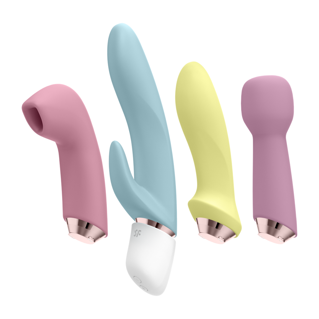 Marvelous Four - Vibrador con Diferentes Accesorios