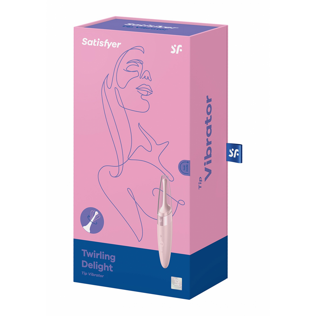 Draaiende Verwennerij – Tip Vibrator – Oud Roze