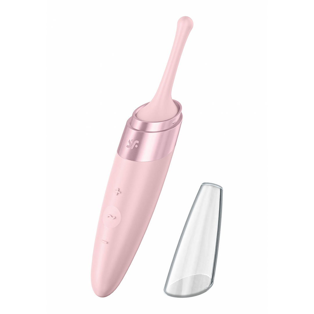 Draaiende Verwennerij – Tip Vibrator – Oud Roze