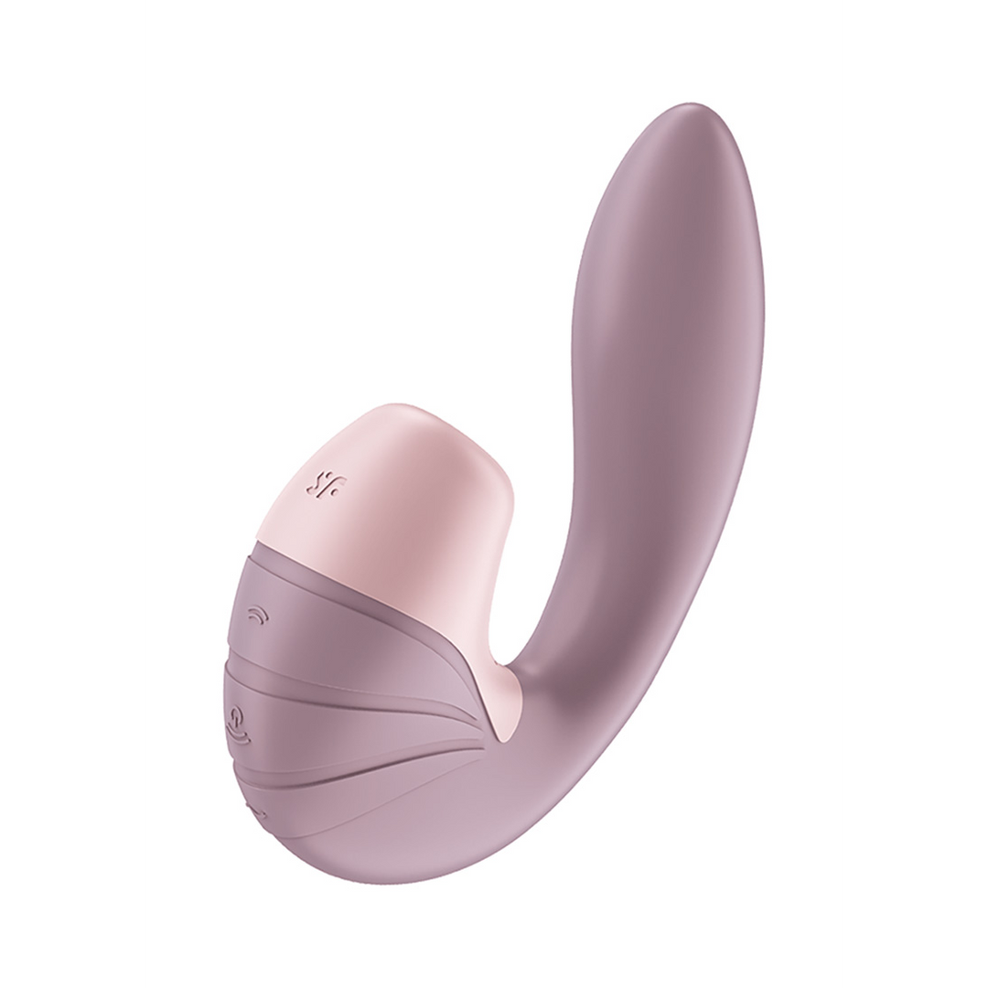 Supernova - Vibrador Doble de Pulso de Aire Insertable - Rosa Viejo