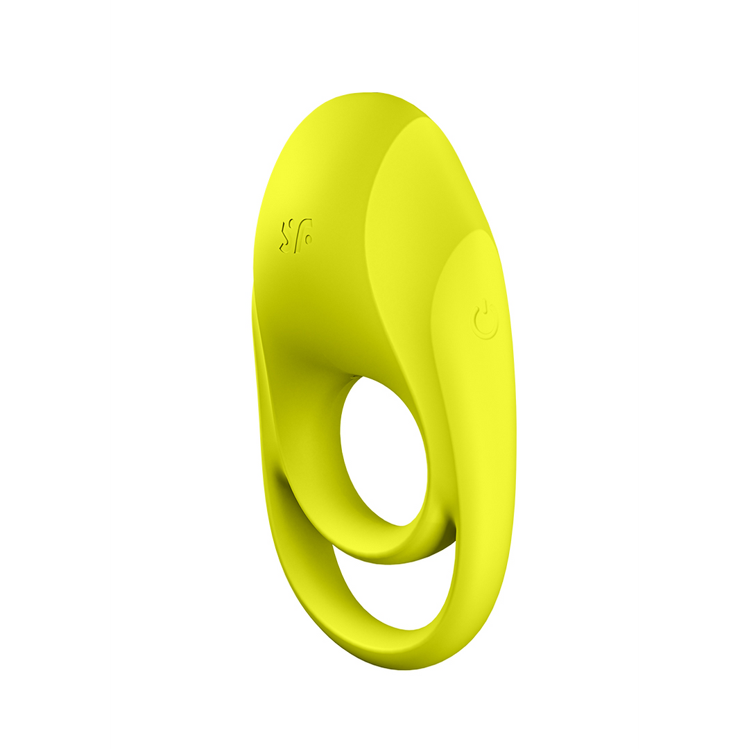 Espectacular - Anillo Vibrador de Doble Correa - Verde Neón