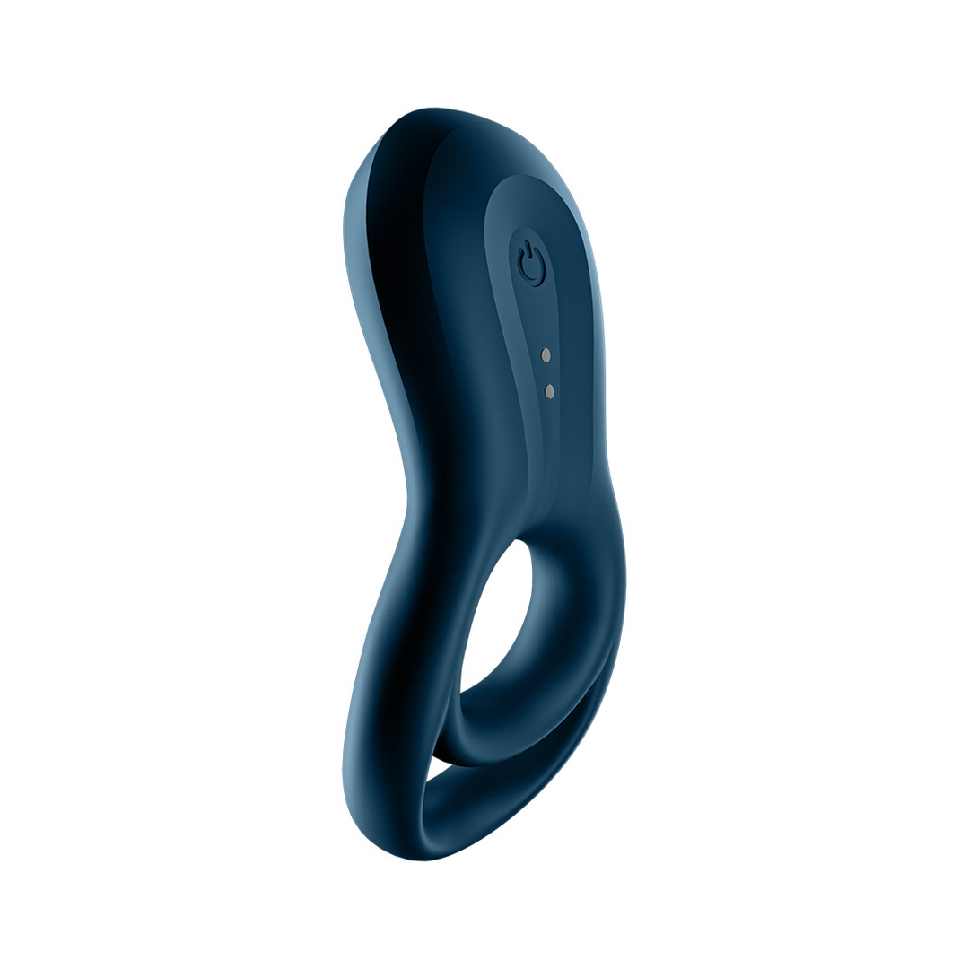 Epic Duo Ring – Dubbele Ring Vibrerende Cockring – Donkerblauw