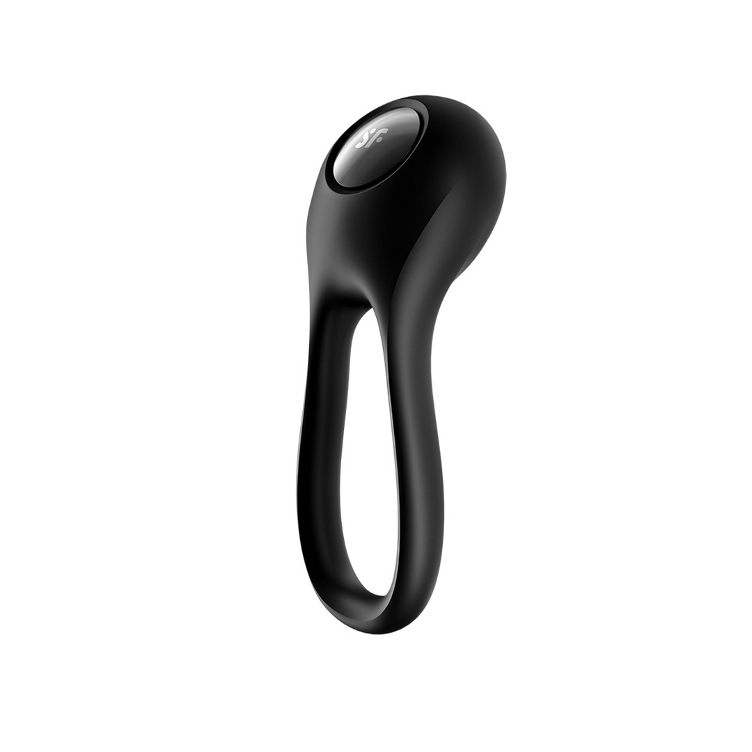 Majestic Duo - Anillo vibrador de doble correa - Negro