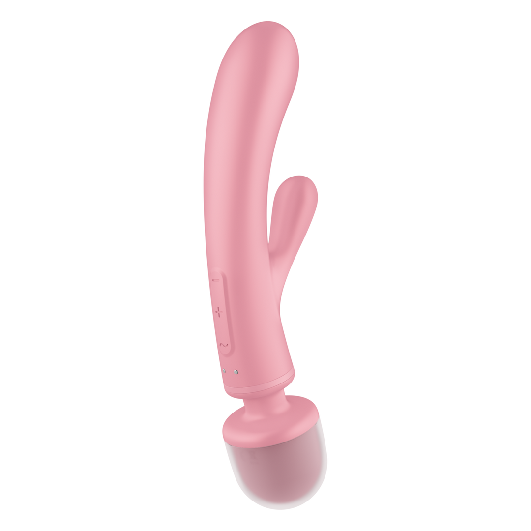 Triple Lover – Hybrid Wand Vibrator – Roze