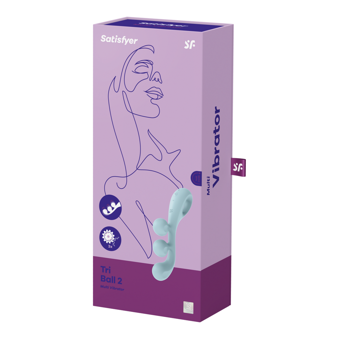 Tri Ball 2 – Multi Vibrator – Lichtblauw