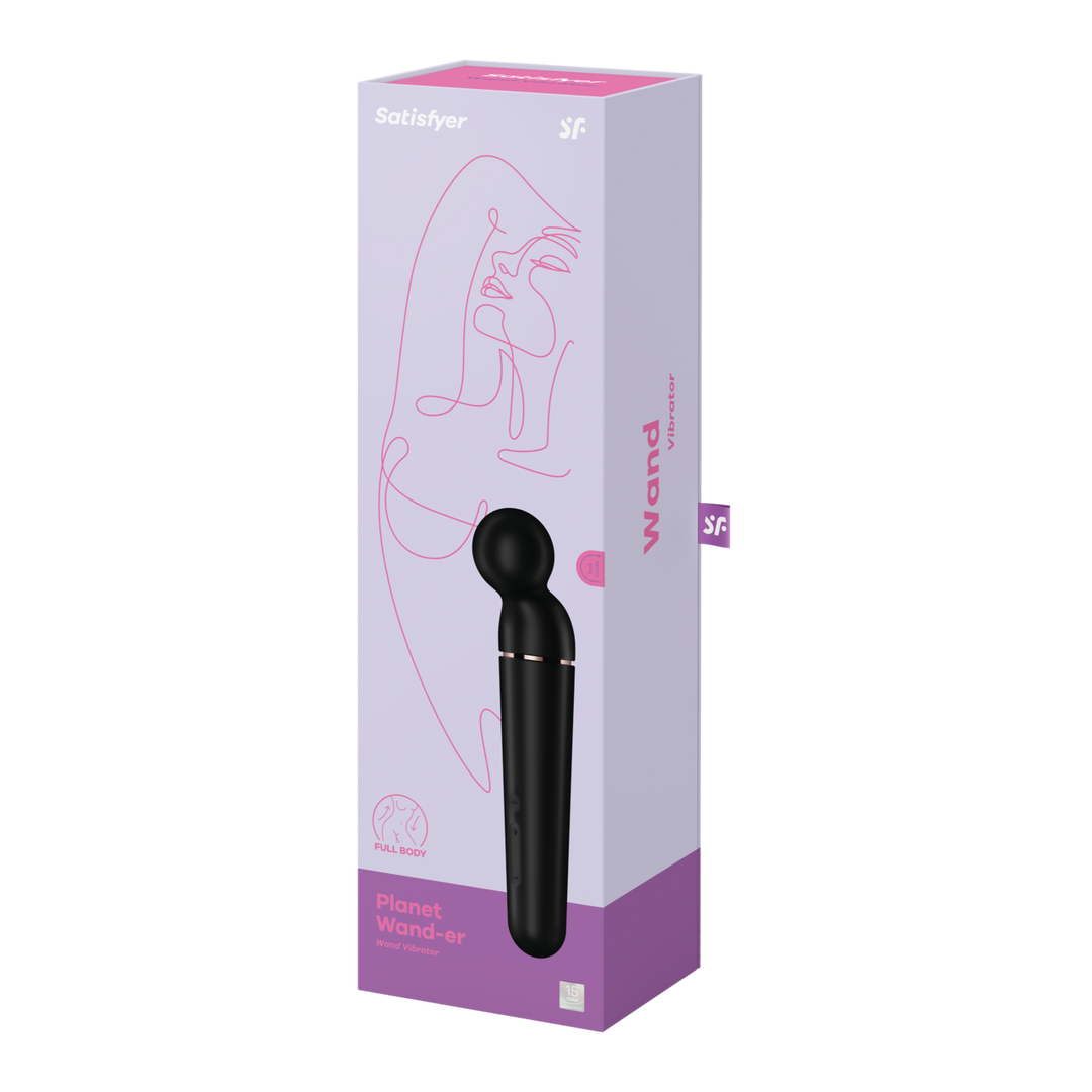 Planet Wand-er – Wand Vibrator – Zwart/Roze Goud