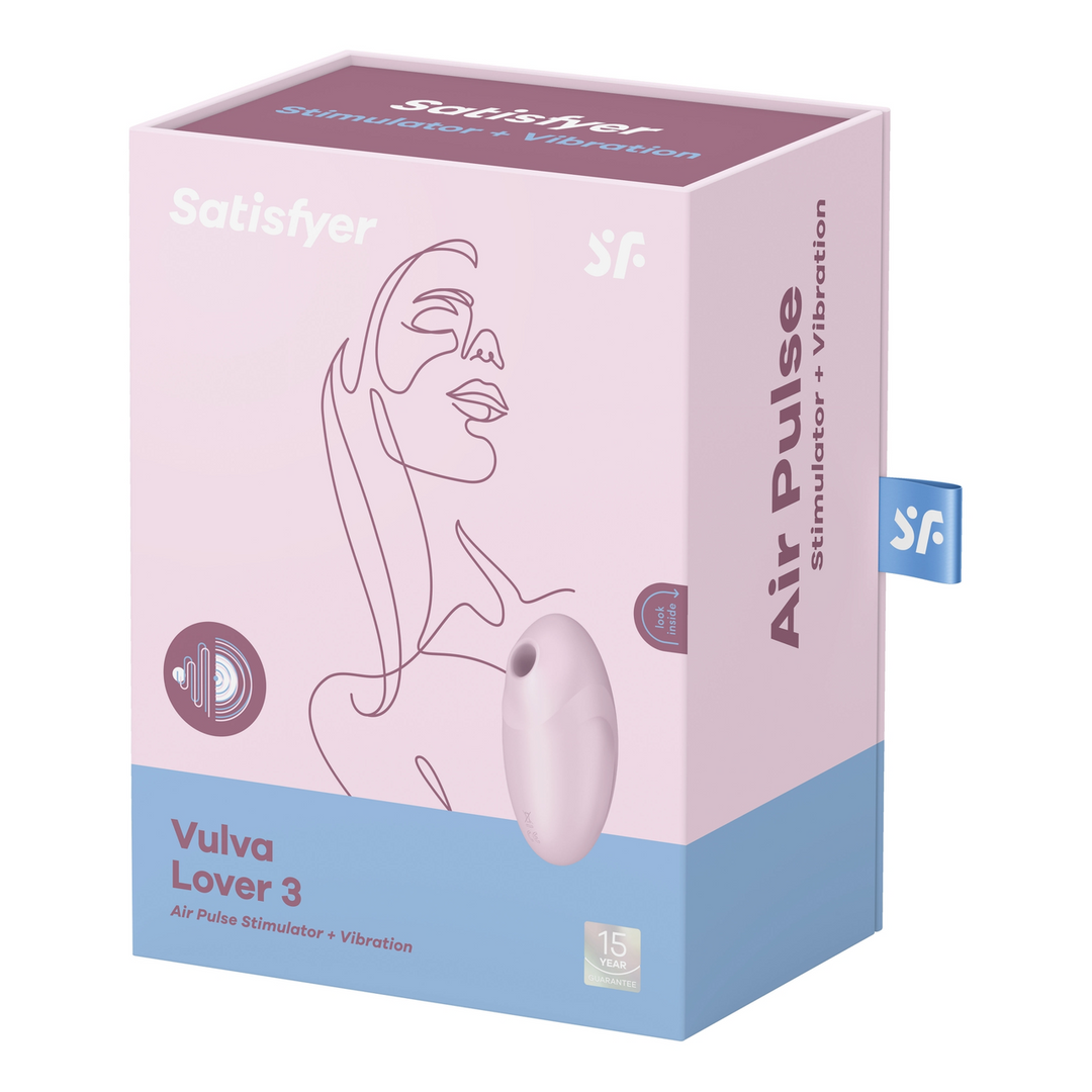 Vulva Lover 3 – Dubbele Luchtpulsvibrator – Roze