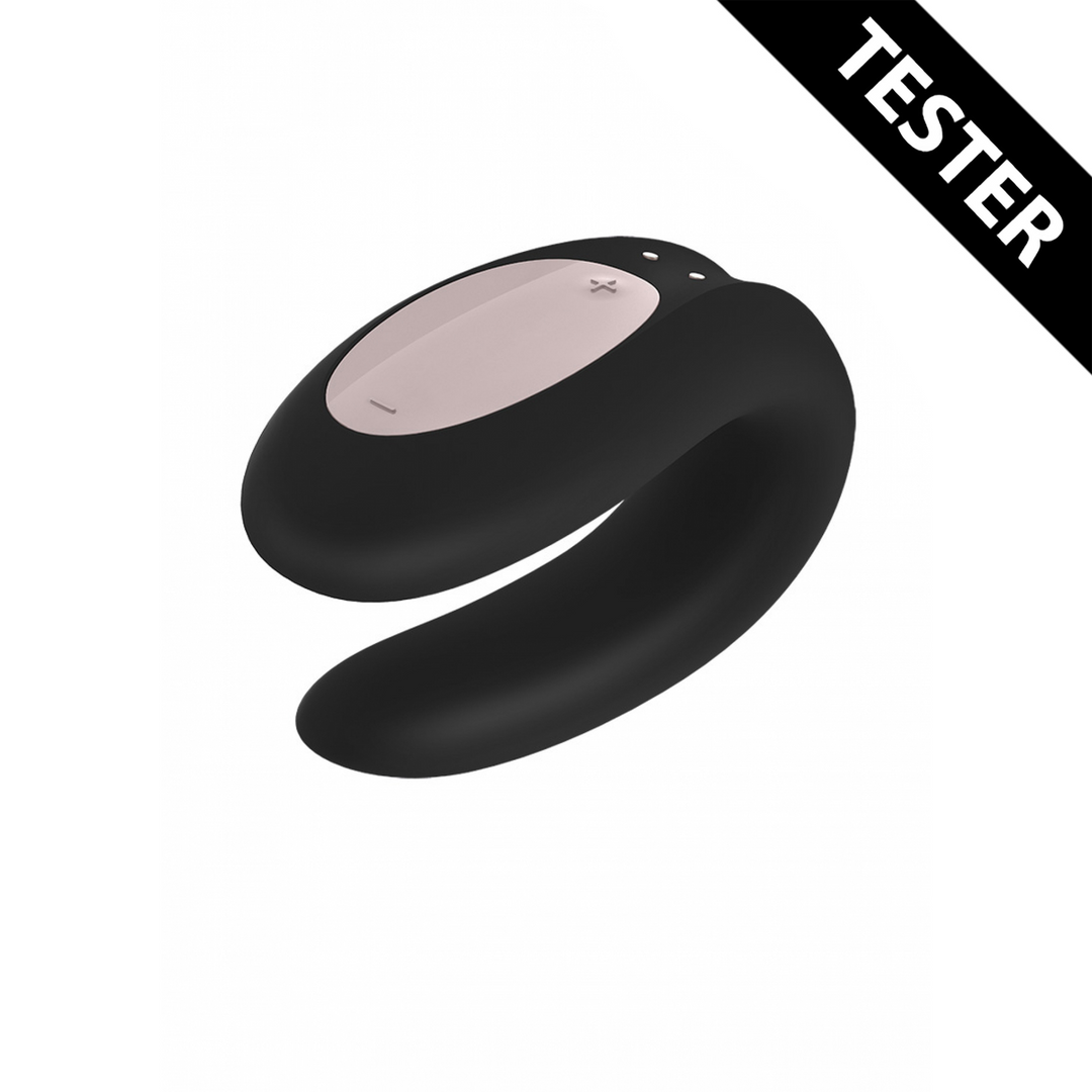 Dubbele Joy Partner Vibrator – Zwart – Tester