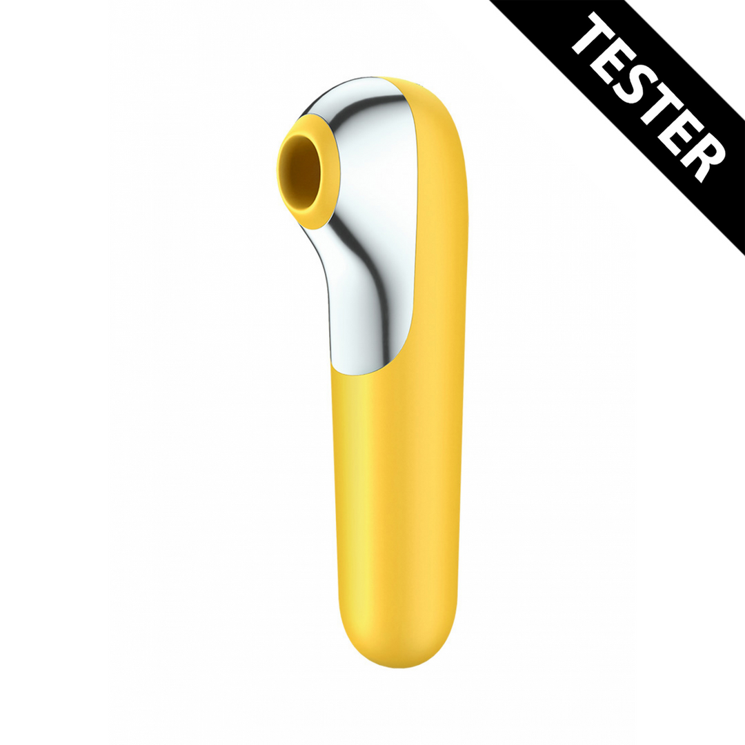 Dual Love – Air Pulse Vibrator – Geel – Tester