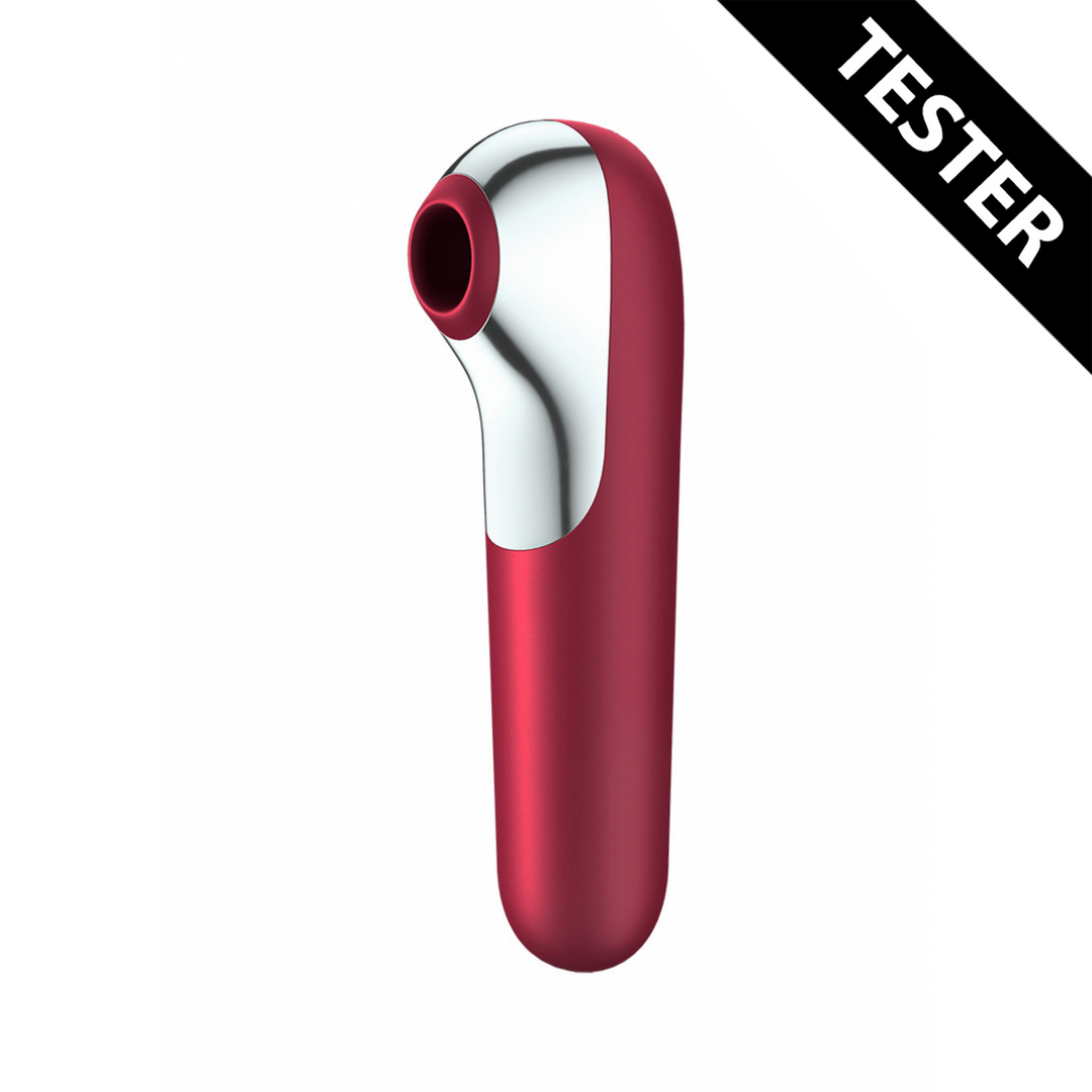 Dual Love Air Pulse Vibrator – Rood – Tester