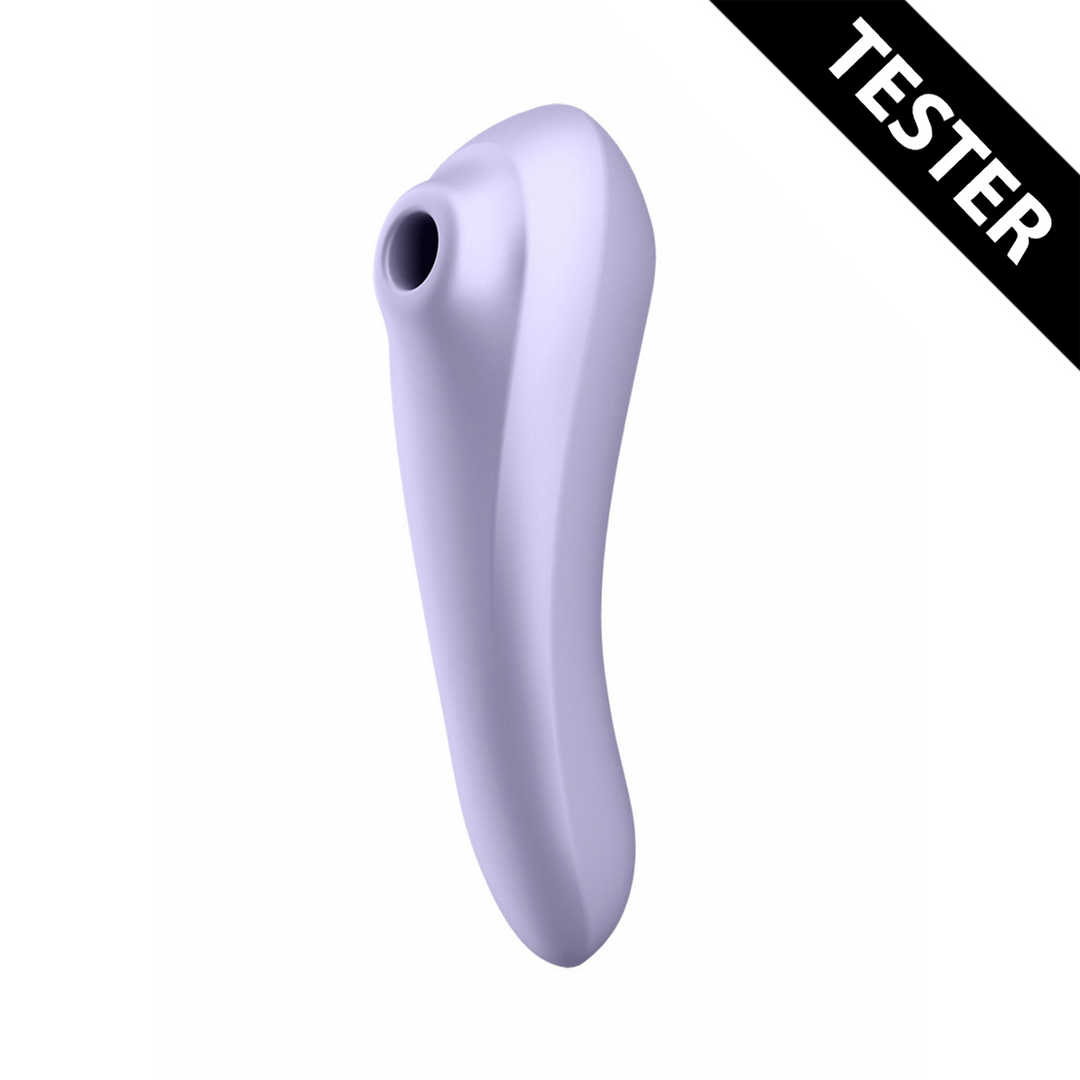 Dubbele Plezier Luchtpulsvibrator – Mauve – Tester