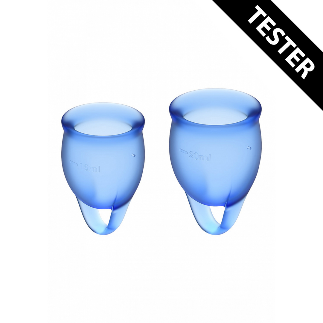 Voel je Zeker – Menstruatiebeker – Donkerblauw – Tester