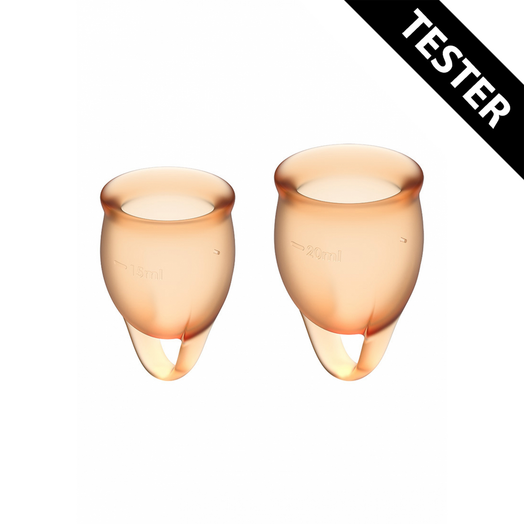 Feel Confident Menstruatiecup – Oranje – Tester