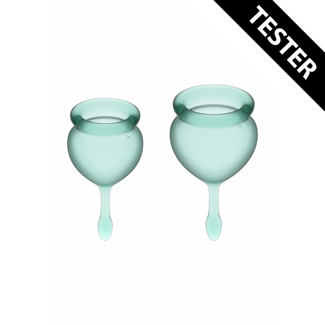 Feel Good Menstruatiecup – Donkergroen – Tester