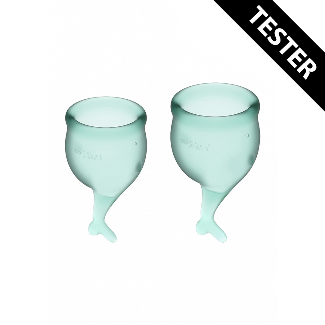 Feel Secure Menstrual Cup – Donkergroen – Tester