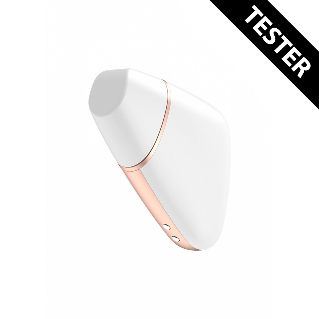 Liefdesdriehoek Air Pulse Stimulator en Vibration – Wit – Tester