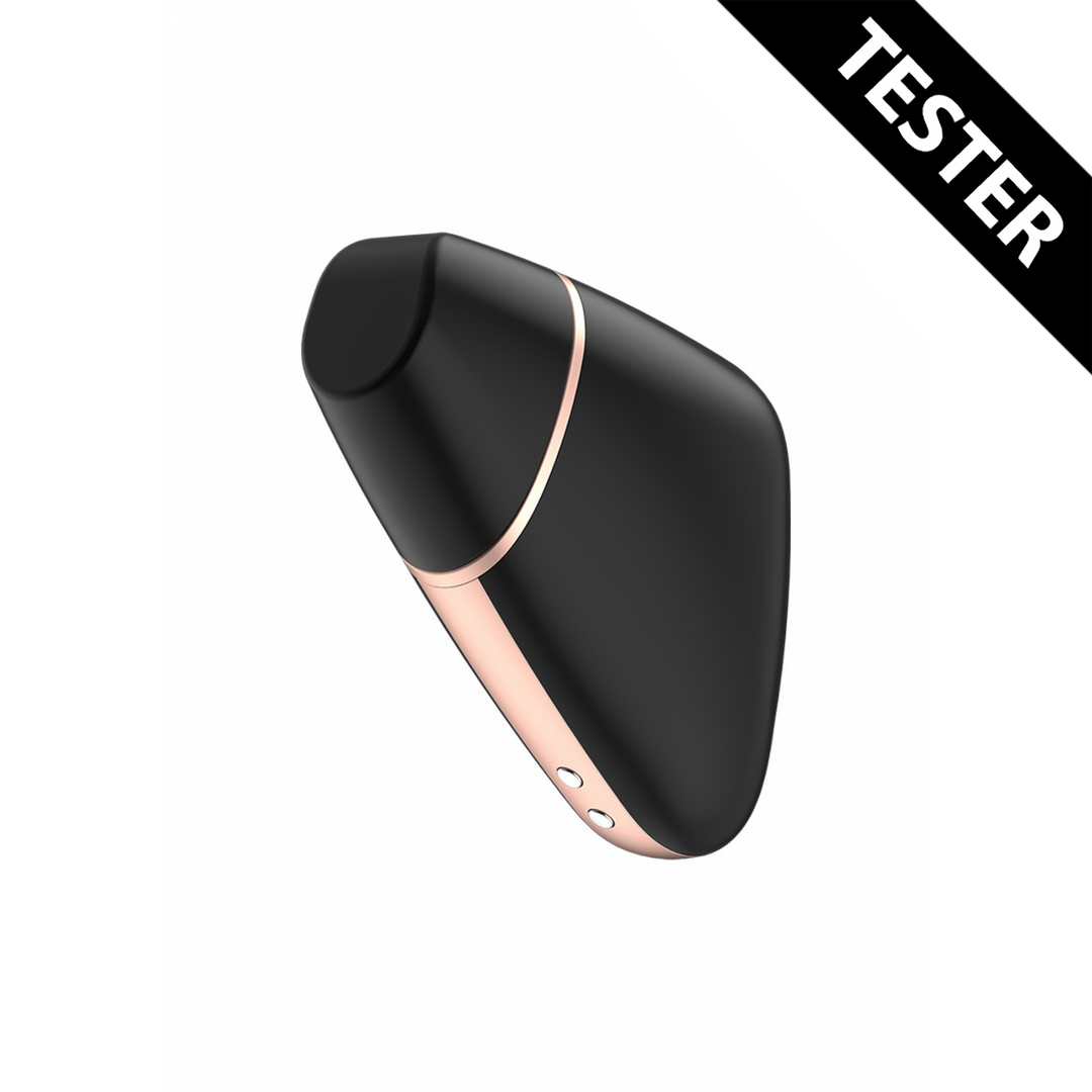 Liefdesdriehoek Luchtpulstimulator en Vibratie – Zwart – Tester