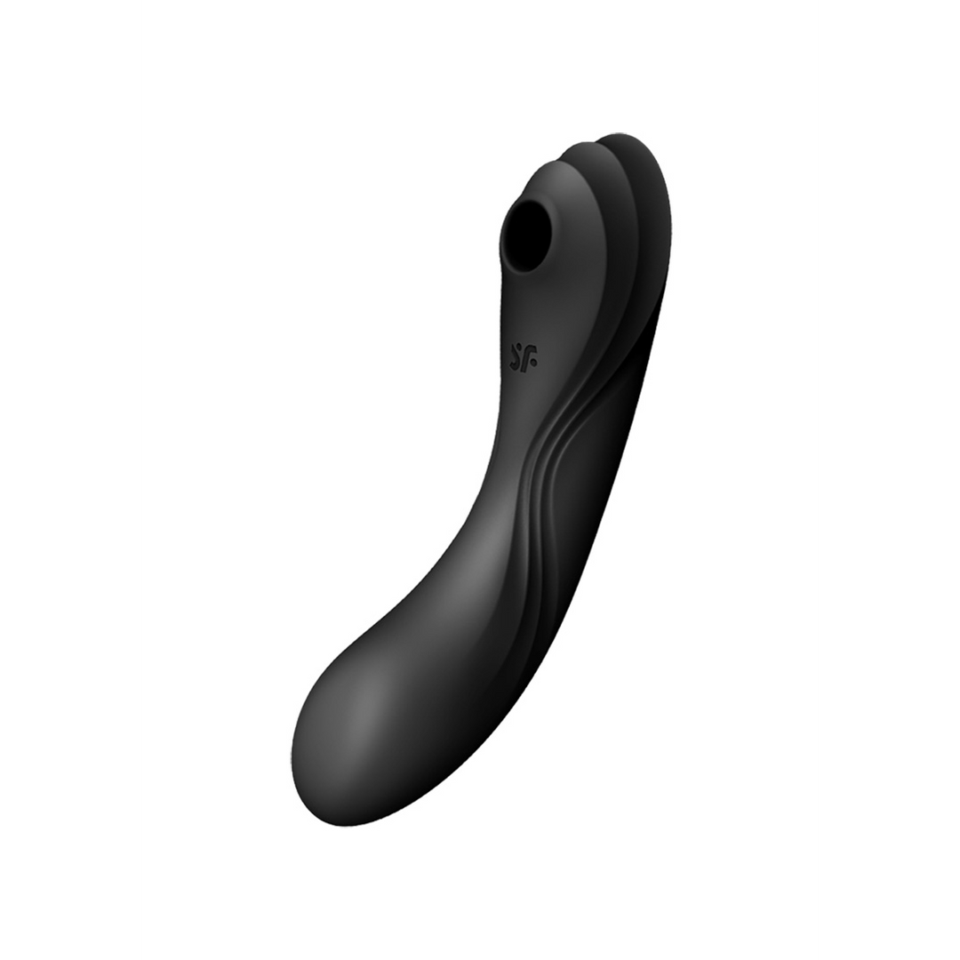 Curvy Trinity 4 – Insertable Air Pulse Vibrator – Zwart