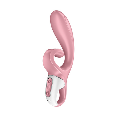 Hug Me - Rabbit Vibrator met Tongue Tip voor Clitoris Stimulatie - Roze Hug Me - Rabbit Vibrator met Tongue Tip voor Clitoris Stimulatie - Roze