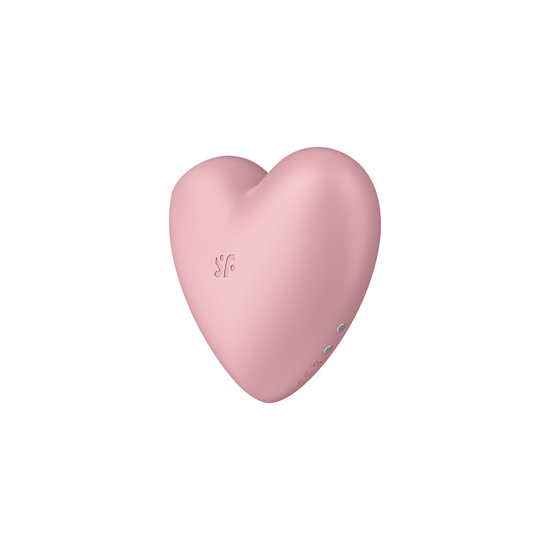 Cutie Heart – Air Pulse Stimulator en Vibratie – Licht Rood
