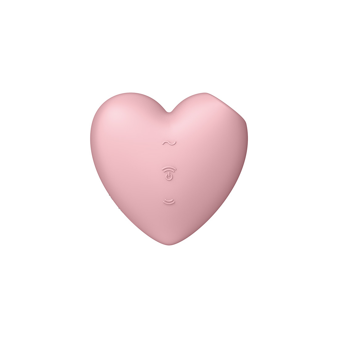 Cutie Heart – Air Pulse Stimulator en Vibratie – Licht Rood