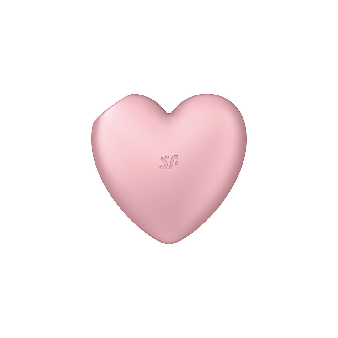 Cutie Heart – Air Pulse Stimulator en Vibratie – Licht Rood