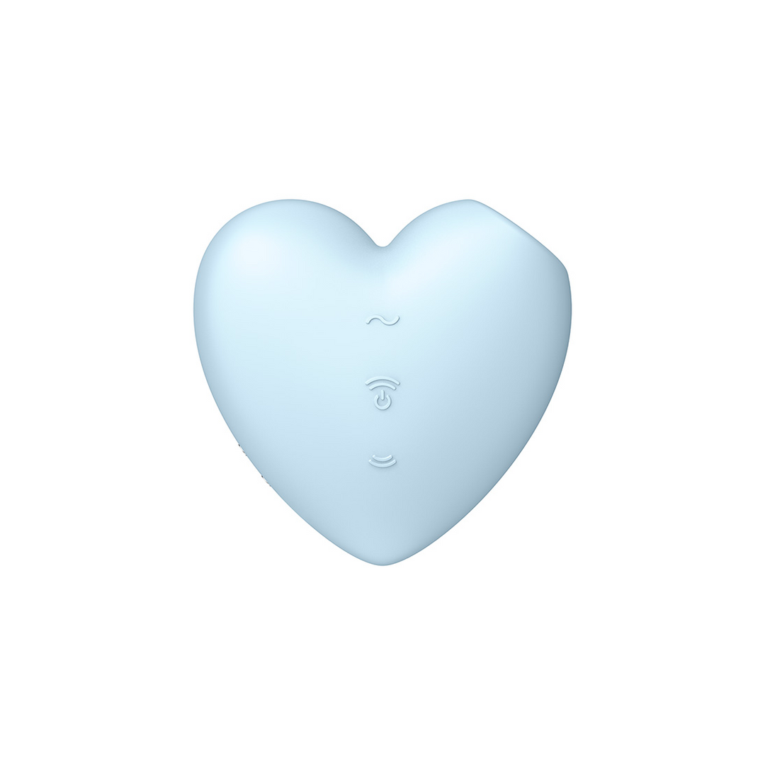 Cutie Heart – Air Pulse Stimulator en Vibratie – Blauw