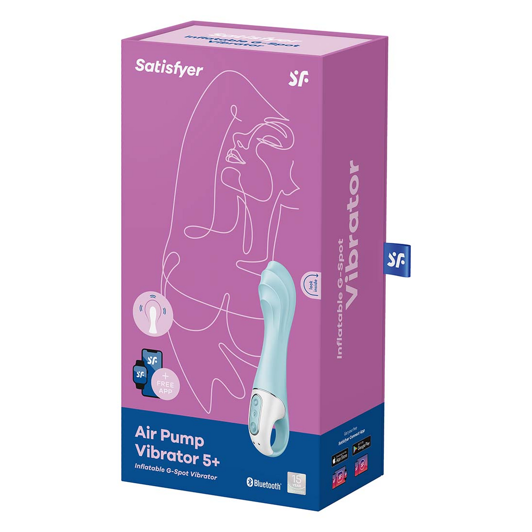 Luchtpomp Vibrator 5 – Opblaasbare Vibrator – Blauw