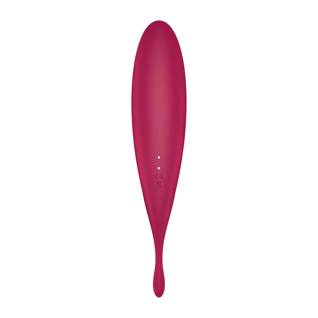 Twirling Pro – Tip Vibrator met App – Donkerrood