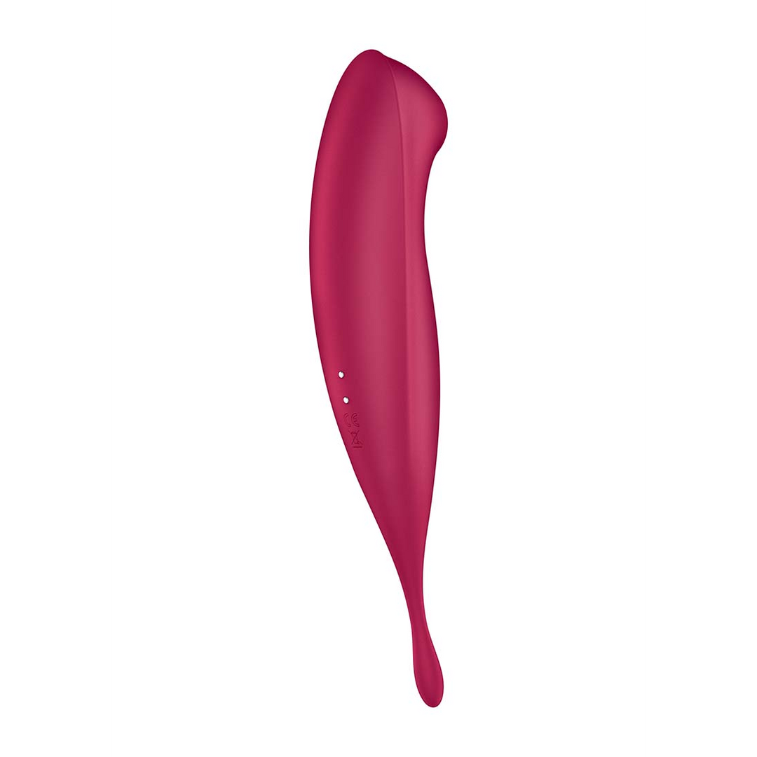 Twirling Pro – Tip Vibrator met App – Donkerrood