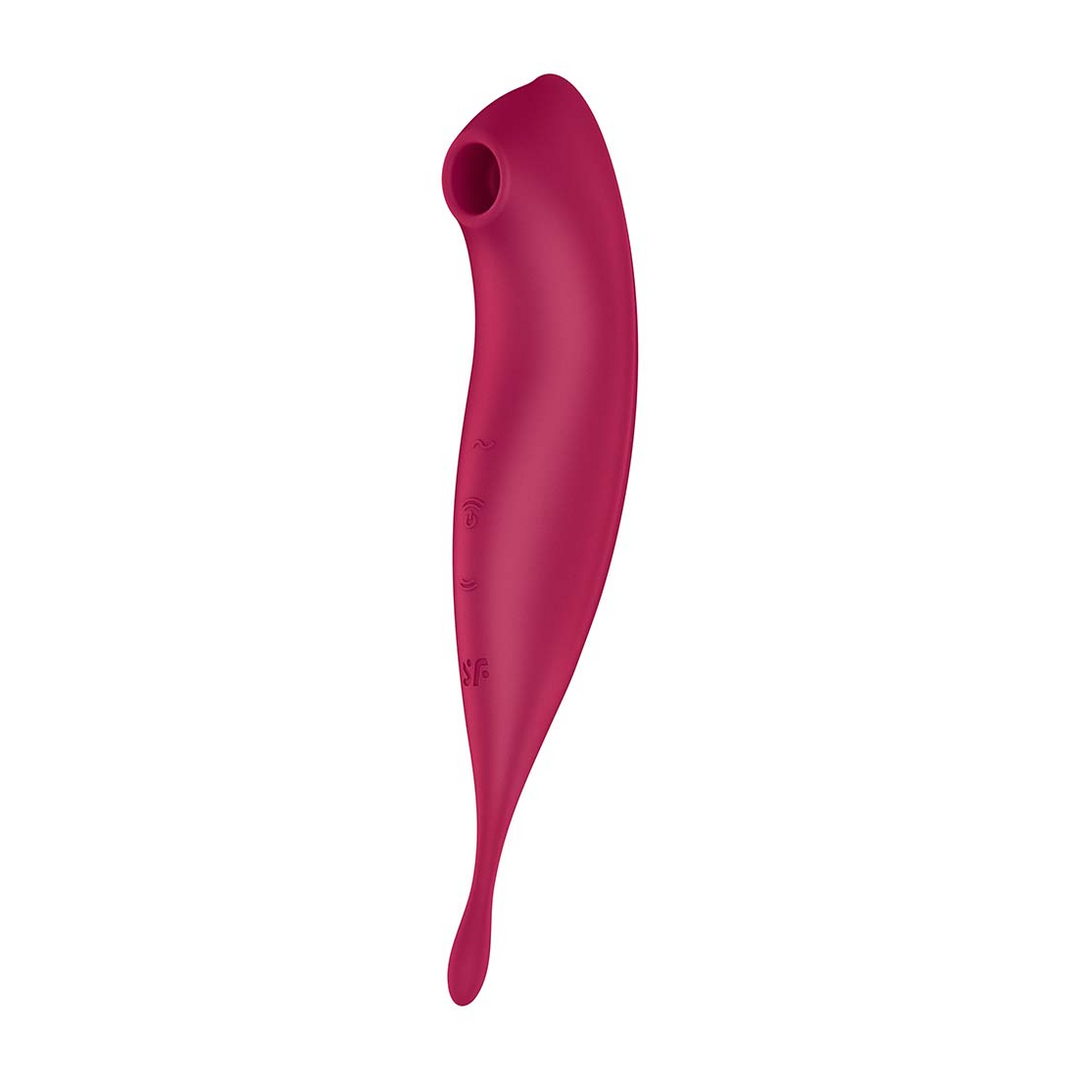 Twirling Pro – Tip Vibrator met App – Donkerrood