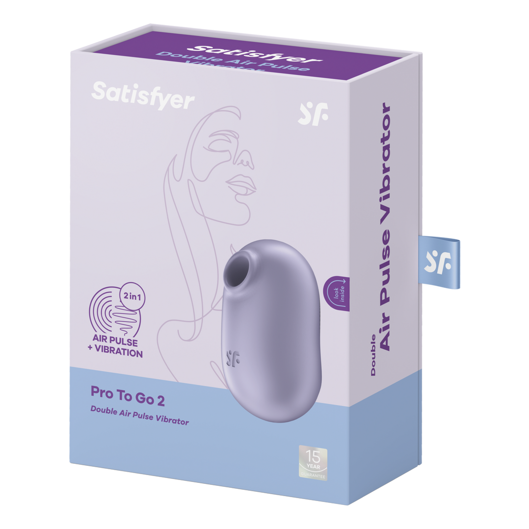 Pro to Go 2 – Double Air Pulse Vibrator – Violet