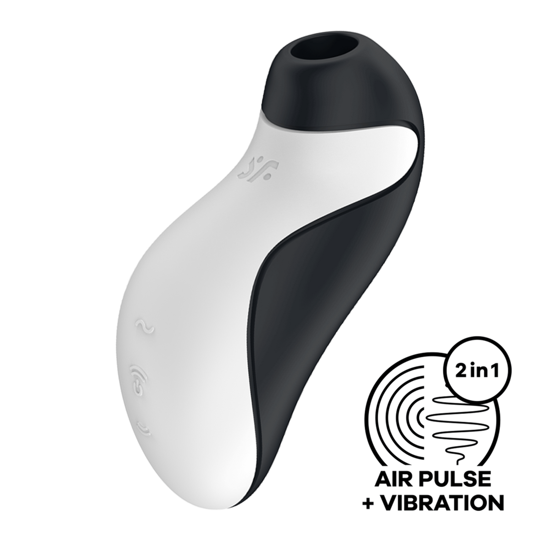 Orca – Air Pulse Stimulator en Vibrator – Zwart/Wit