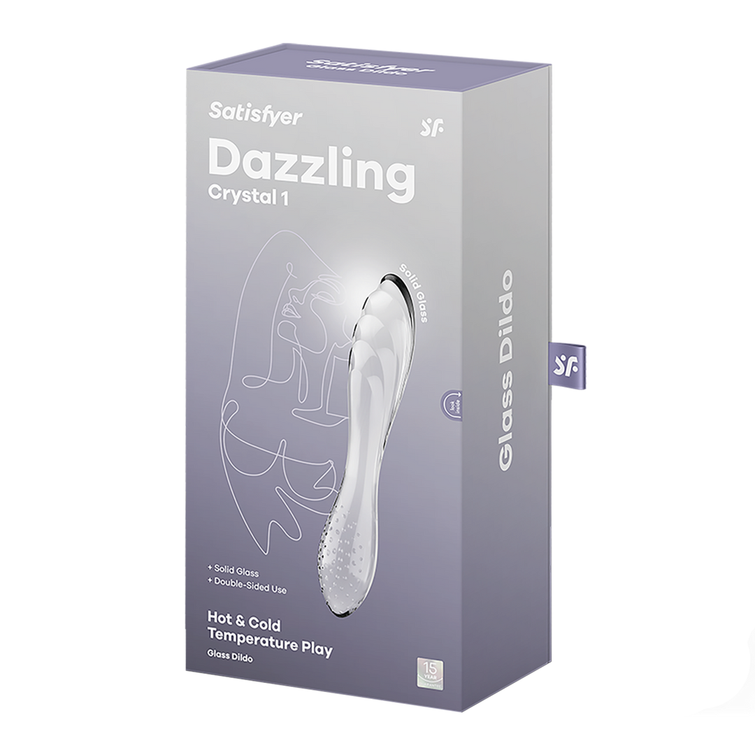 Dazzling Crystal 1 – Glas Dildo – Transparant