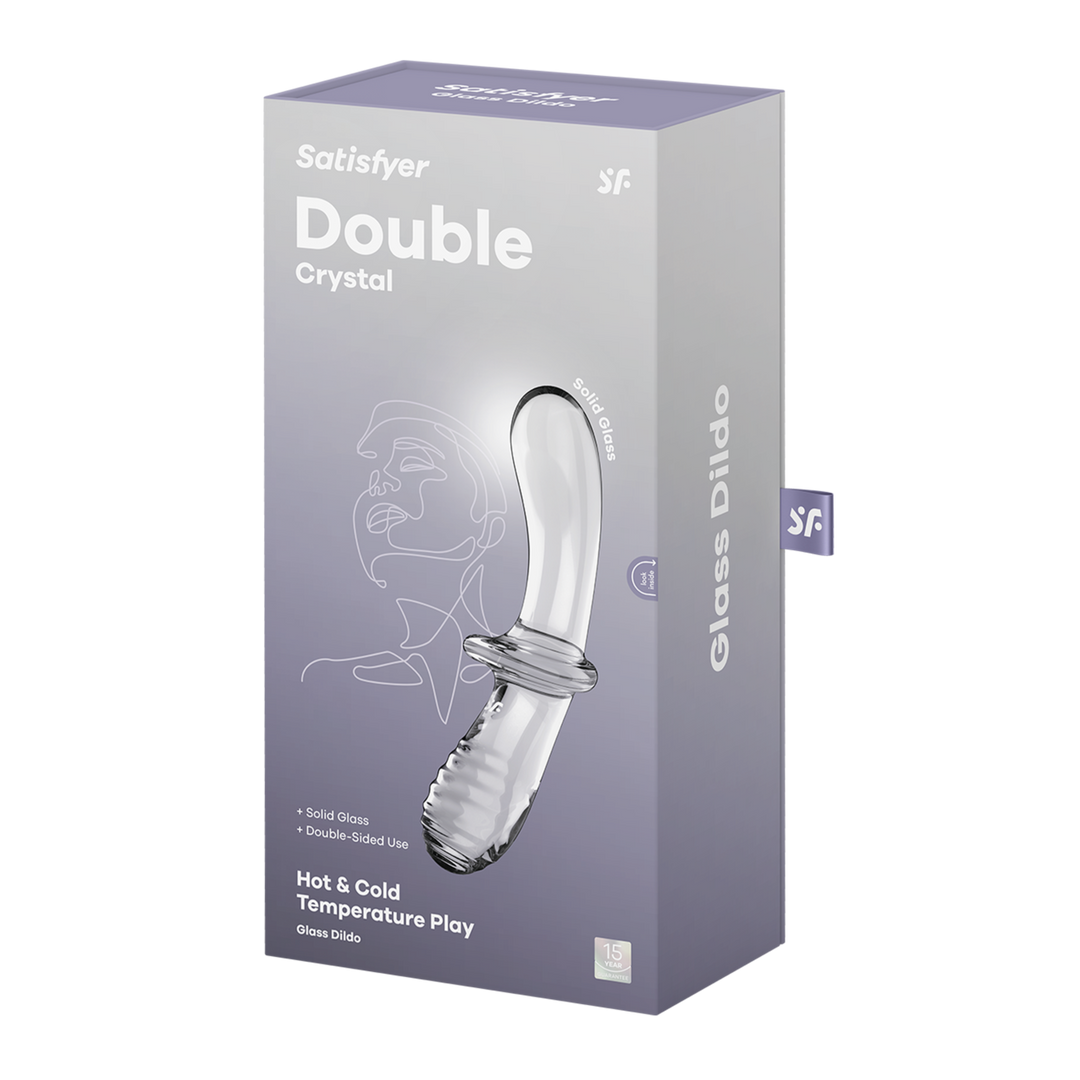 Dubbele Crystal – Glazen Dildo – Transparant