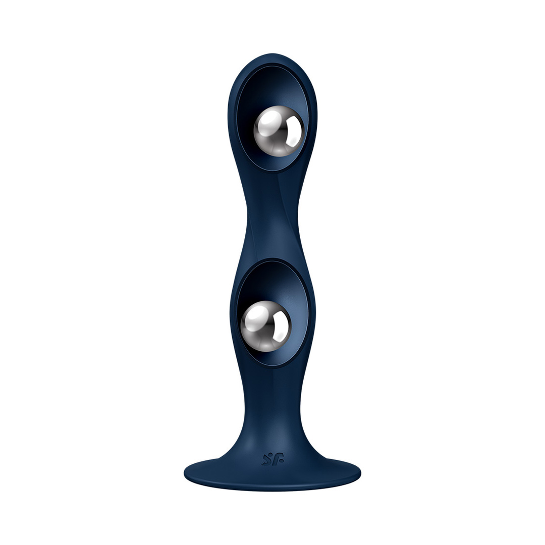 Double Ball-R – Gewichte Dildo – Donkerblauw