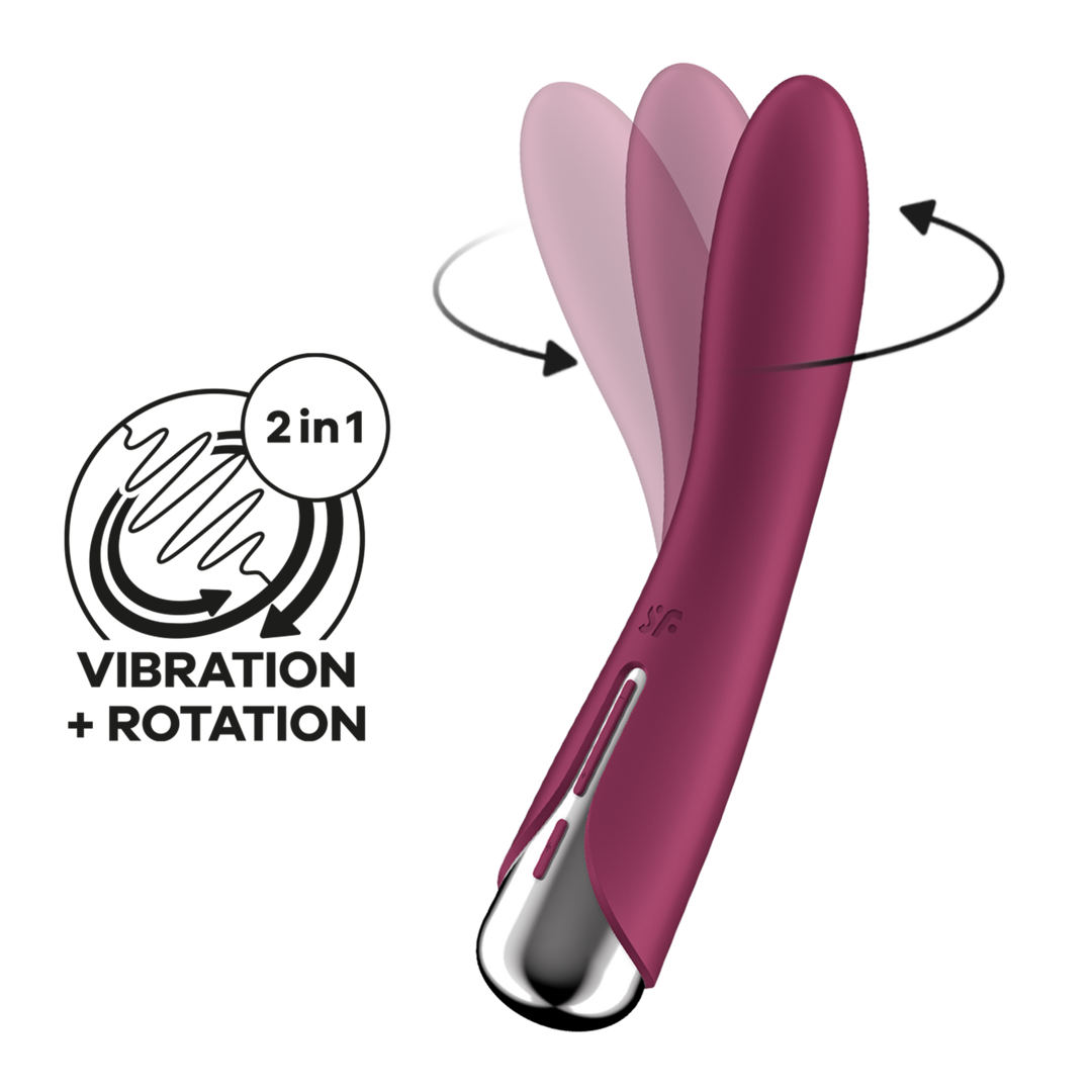 Spinning Vibe 1 – Roterende G-Spot Vibrator – Rood