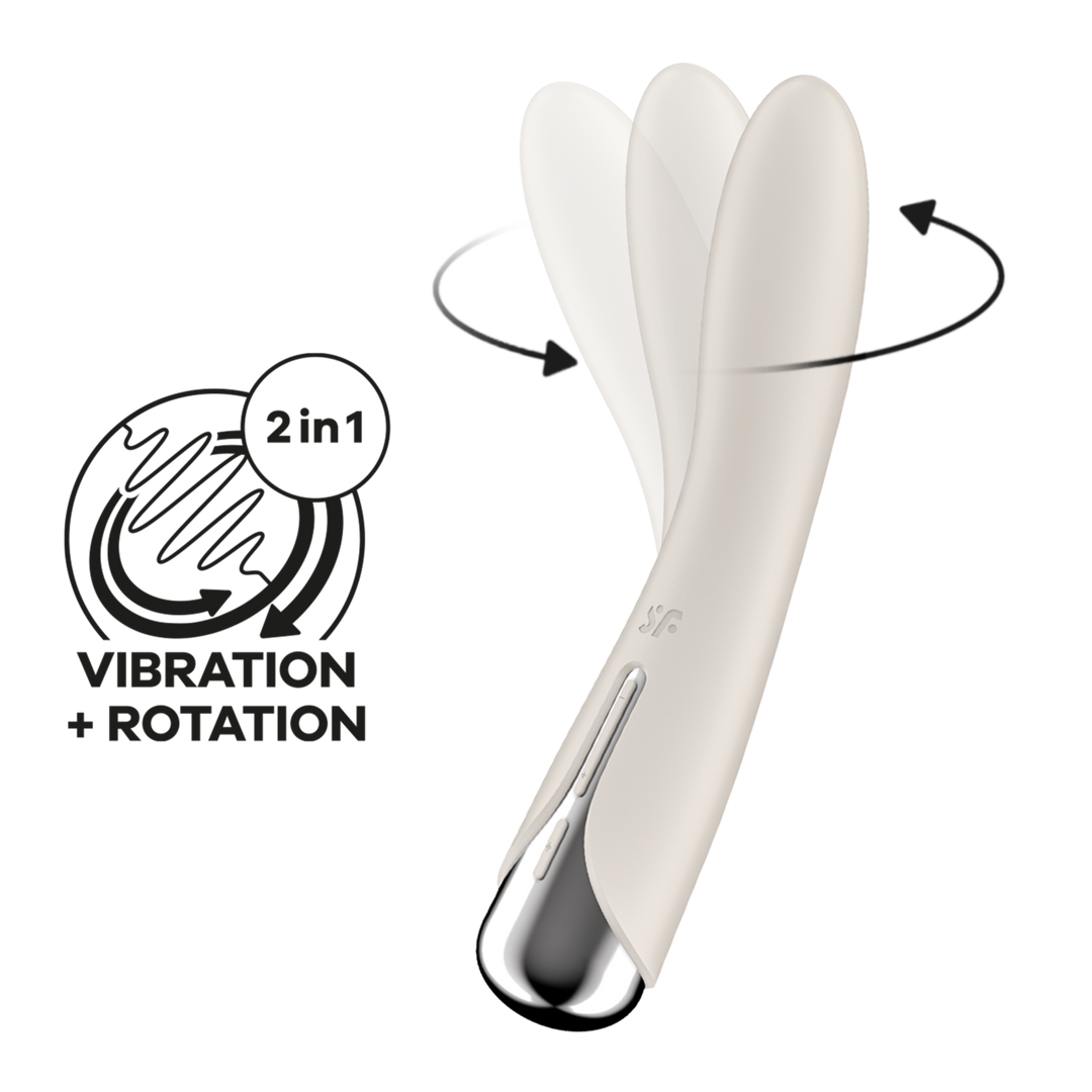 Spinning Vibe 1 – Rotating G-Spot Vibrator – Beige