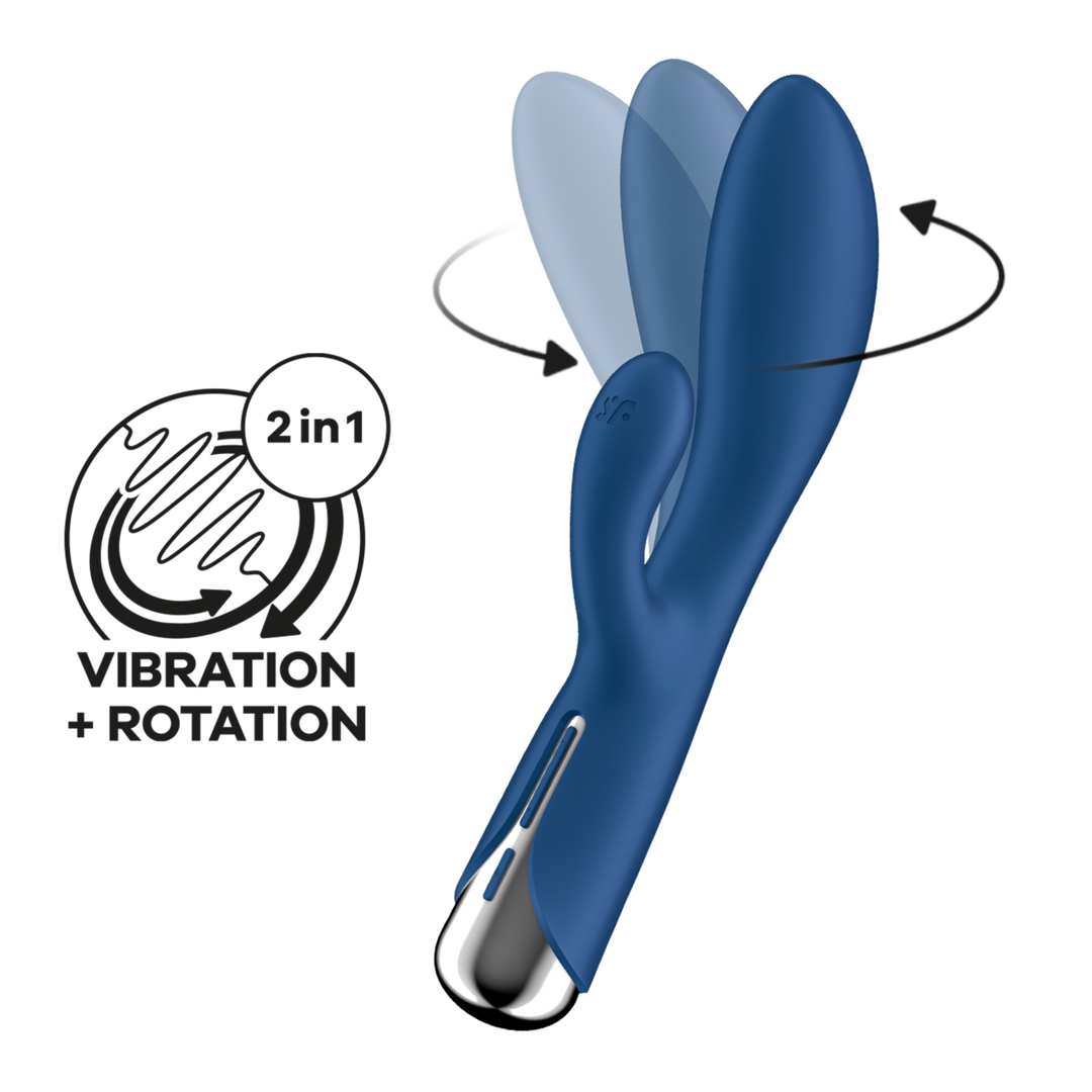 Spinning Rabbit 1 – Rotating Rabbit Vibrator – Blauw